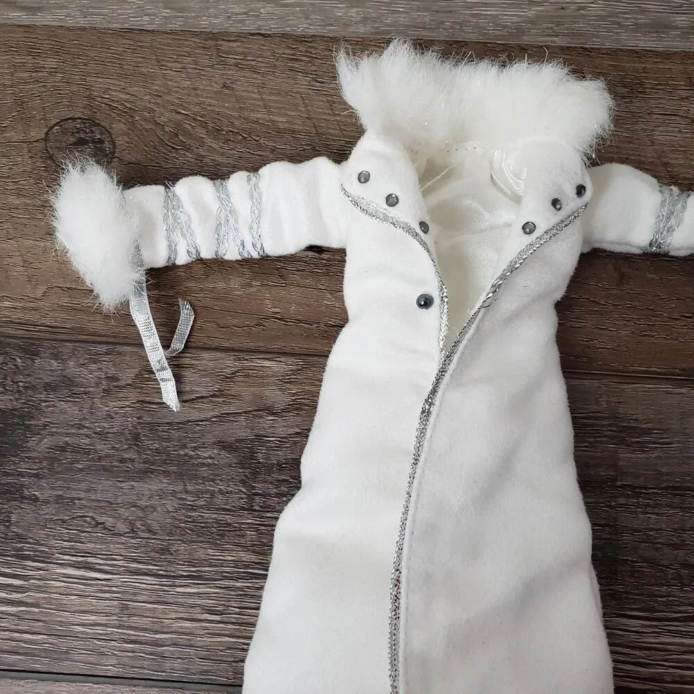 Hannah Montana Holiday Pop Star White Long Coat 2007 Disney Y2K